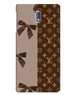 Чехол для Nokia 3 с картинкой «Louis Vuitton — банты»