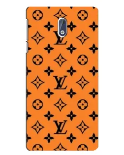 Чехол для Nokia 3 с картинкой «Оранжевый стиль LV»