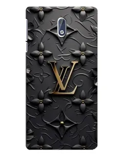 Чехол для Nokia 3 с картинкой «Кожаная текстура LV»