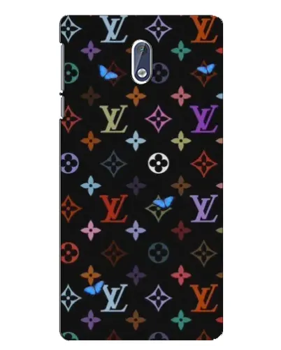 Чехол для Nokia 3 с картинкой «Цветная монограмма LV»