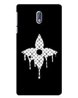 Чехол для Nokia 3 с картинкой «Цветочная монограмма»