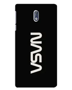 Чохол для Nokia 3 з картинкою «NASA — вертикальний логотип»