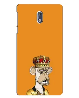Чехол для Nokia 3 с картинкой «Золотая обезьяна Bored Ape» Чехол для Nokia 3 с картинкой «Золотая обезьяна Bored Ape»