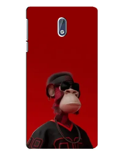 Чехол для Nokia 3 с картинкой «Bored Ape в красном»