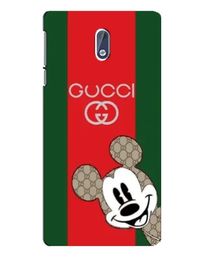 Чохол для Nokia 3 з картинкою «Gucci — смуги та Міккі»