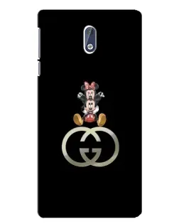 Чохол для Nokia 3 з картинкою «Мінні Маус на лого»