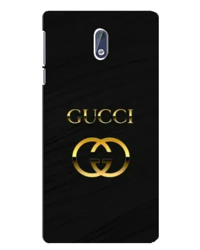 Чохол для Nokia 3 з картинкою «Золотий логотип Gucci»