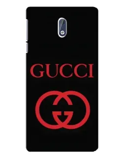 Чохол для Nokia 3 з картинкою «Gucci — червоний логотип»