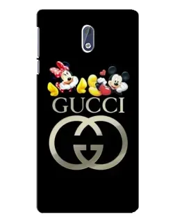 Чохол для Nokia 3 з картинкою «Gucci — герої Disney»