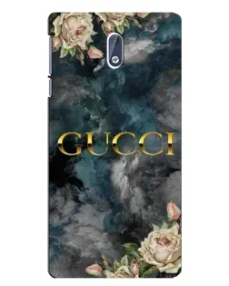 Чохол для Nokia 3 з картинкою «Абстрактні квіти Gucci»