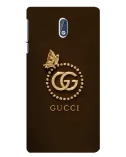 Чохол для Nokia 3 з картинкою «Gucci — золотий метелик»