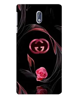 Чохол для Nokia 3 з картинкою «Gucci — неонова троянда»