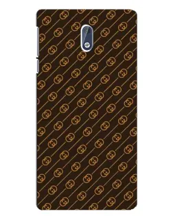 Чохол для Nokia 3 з картинкою «Gucci — золоті діагоналі»