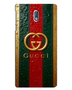 Чохол для Nokia 3 з картинкою «Gucci — фірмова смуга та золото»