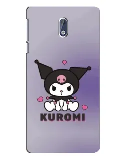 Чехол для Nokia 3 с картинкой «Kuromi — фиолетовый арт»