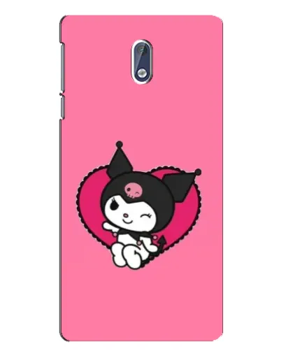 Чехол для Nokia 3 с картинкой «Kuromi — любовь в сердце»