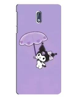 Чехол для Nokia 3 с картинкой «Kuromi с зонтиком»