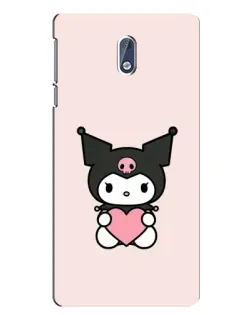 Чехол для Nokia 3 с картинкой «Kuromi и сердце»