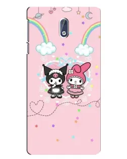 Чехол для Nokia 3 с картинкой «My Melody и Kuromi»