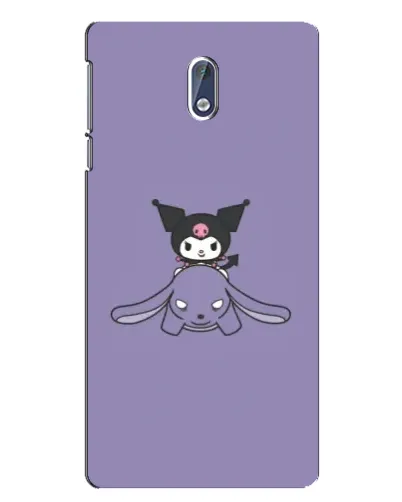 Чехол для Nokia 3 с картинкой «Kuromi на лиловом фоне»