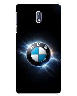Чохол для Nokia 3 з картинкою «BMW — неонове сяйво»