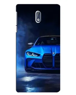 Чохол для Nokia 3 з картинкою «Блакитна BMW M4»