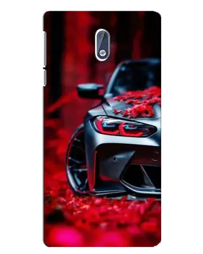Чохол для Nokia 3 з картинкою «Спортивна BMW та квіти»