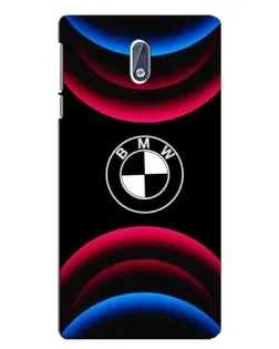Чохол для Nokia 3 з картинкою «Логотип BMW та неонові дуги»