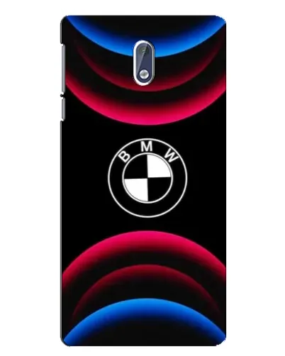 Чохол для Nokia 3 з картинкою «Логотип BMW та неонові дуги»