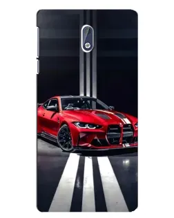 Чохол для Nokia 3 з картинкою «Червона BMW на дорозі»
