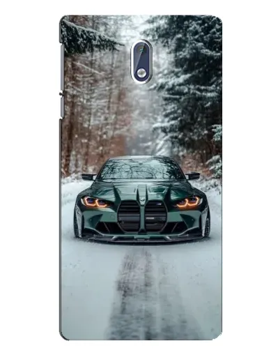 Чохол для Nokia 3 з картинкою «BMW у зимовому лісі»