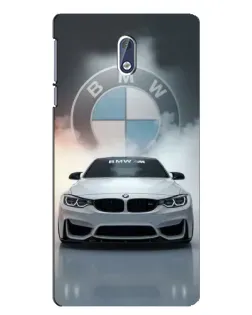 Чехол для Nokia 3 с картинкой «BMW в белом дыму»