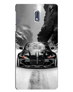 Чехол для Nokia 3 с картинкой «BMW — акварельный дрифт»