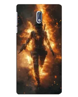 Чехол для Nokia 3 с картинкой «BMW — скорость в дожде»