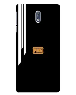 Чехол для Nokia 3 с картинкой «PUBG — вертикальные линии»
