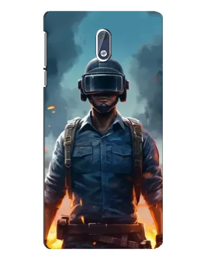 Чехол для Nokia 3 с картинкой «PUBG — реалистичный герой»