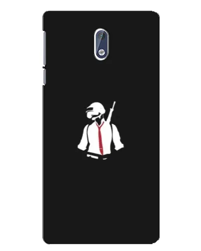 Чехол для Nokia 3 с картинкой «PUBG — силуэт воина»
