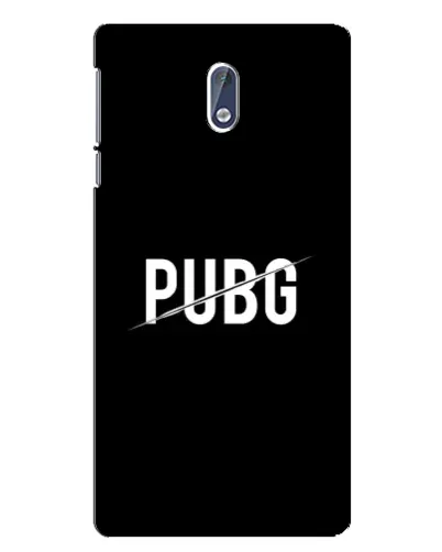 Чехол для Nokia 3 с картинкой «PUBG — белый логотип»