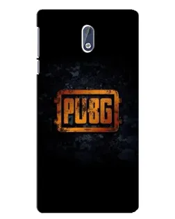 Чехол для Nokia 3 с картинкой «PUBG — золотой логотип»