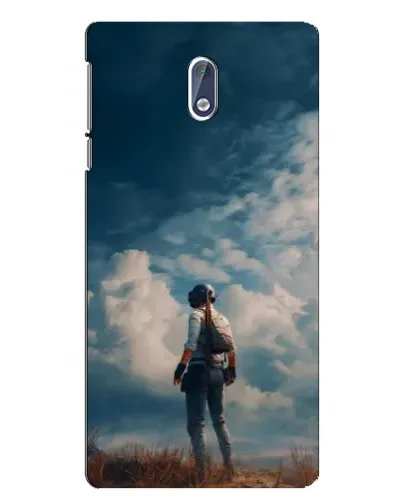 Чехол для Nokia 3 с картинкой «Герой PUBG на скале»