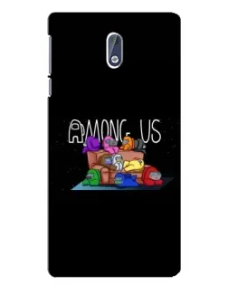 Чехол для Nokia 3 с картинкой «Логотип Among Us»