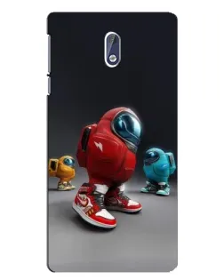 Чехол для Nokia 3 с картинкой «Among Us — 3D стиль»