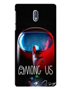 Чехол для Nokia 3 с картинкой «Красный импостер — макро»