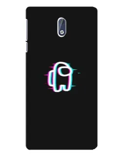 Чехол для Nokia 3 с картинкой «Among Us неон»