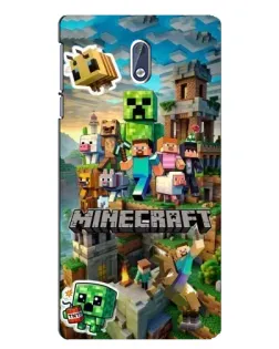 Чехол для Nokia 3 с картинкой «Замок Minecraft»