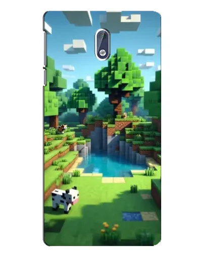 Чехол для Nokia 3 с картинкой «Minecraft летний день»