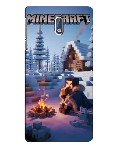 Чехол для Nokia 3 с картинкой «Зимний Minecraft»