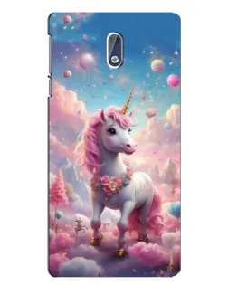 Чохол для Nokia 3 з картинкою «Єдиноріг серед хмар»