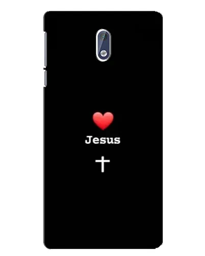 Чехол для Nokia 3 с картинкой «Сердце - Jesus»