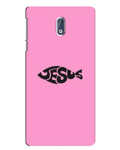 Чехол для Nokia 3 с картинкой «Розовый символ  Jesus»